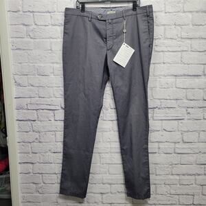 NWT Verdera Luxury Dress Pants Mens 40x35 Slim Italian Workwear‎ Travel Business